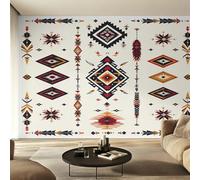 W366 X H254 cm Native American Wallpaper, Wall Mural Southwest Aztec Photo Wallpaper, Non-Woven Print Wall Paper for Living Room Bedroom Art Decor, Renter Friendly D&O184