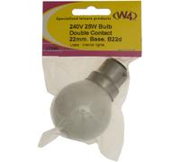 W4 240V 25W Globe Bulb - Off-White
