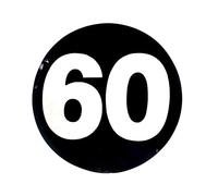 W4 60 mph Sticker - Black