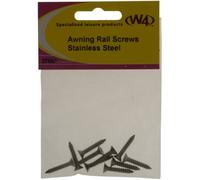W4 Awning Rail Screws - Silver, 10 Pack
