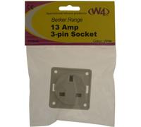 W4 Berker 13 Amp Socket - White