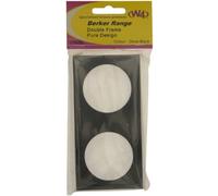 W4 Berker Double Frame Fitting - Black