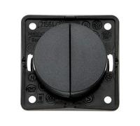 W4 Berker Range 12v Twin Rocker Switch-Anthracite