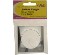 W4 Berker Single Frame Fitting - Chrome