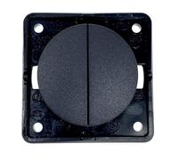W4 Berker Twin Rocker Switch - Anthracite