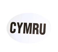 W4 Caravan Motorhome Car CYMRU Sticker - Large Oval sticker