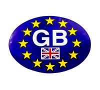 W4 Caravan Motorhome Car Euro Sticker. GB - Oval