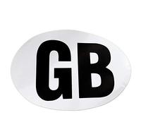 W4 Caravan Motorhome Car GB Sticker - Large Oval