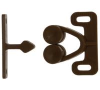 W4 Double Roller Catch - Brown, 2 Pack