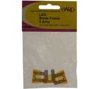 W4 LED Blade 5 Amp Fuses - Orange