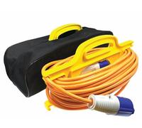 W4 Mains Cable Keeper with Storage Bag - Organiser for 25m Hook-Up Cable | Heavy-Duty Storage Reel | Prevents Tangles & Damage | Ideal for Caravan, Motorhome & Camping