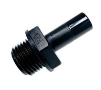 W4 Male Stem Adaptor - Black, 1/2 Inch