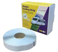 W4 Mastic Sealing Strip for Caravans & Motorhomes White 19mm - Weatherproof Sealant for Overlap Joints, Awning Rails, Roof-Lights, Window Surrounds & External Trims, Durable & Easy to Apply