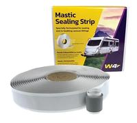 W4 Mastic Sealing Strip for Caravans & Motorhomesmm - Grey 19mm Weatherproof Sealant for Overlap Joints, Awning Rails, Roof-Lights, Window Surrounds & External Trims, Durable & Easy to Apply