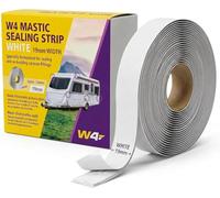 W4 Mastic Sealing Strip White 19mm x 5m - Caravan & Motorhome Sealant Tape, Waterproof Non-Setting Mastic for Windows, Roof Lights, Vents & Trims