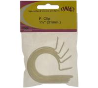 W4 P-Clip 1 1/4inch - White, 5 Pack