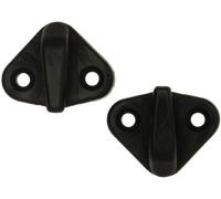 W4 Plastic Canopy Hooks - Black, 3 Pack