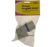 W4 Surface Mounted Mains Angled Inlet - Grey