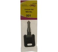 W4 WD Replacement Caravan Key No001 - Black