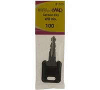 W4 WD Replacement Caravan Key No100 - Black