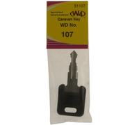 W4 WD Replacement Caravan Key No107 - Black