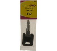 W4 WD Replacement Caravan Key No149 - Black