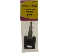 W4 WD Replacement Caravan Key No177 - Black