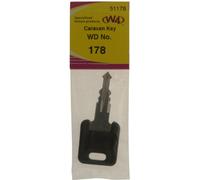 W4 WD Replacement Caravan Key No178 - Black