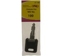 W4 WD Replacement Caravan Key No199 - Black