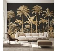 W450 X H315 cm Palm Tree Wallpaper, Wall Mural Tropical Plant Photo Wallpaper, Non-Woven Print Wall Paper for Living Room Bedroom Art Decor, Renter Friendly D&O181