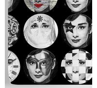 W4B Modern Faces Wallpaper. Ecological Paper (No Solvent). Easy to Apply/Remove. 8 Sheets of 39.4x27.5 in (59.2 sq ft). House, Furniture Decoration and Renovation. Made in Italy.