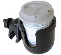 W4W Universal Stroller Cup Holder - Mega Strength Adjustable Clamp fits on Any Bike, Walker, Wheel Chair, Car - Large Adjustable Drink Holder fits Any Size Cup, Water Bottle, Can etc.