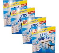 W5 - Clear View Lens Wipes | Box of 54 Wipes x 4 [4 Pack]