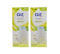 W5 - Lidl | Air Plug-in Refill - Summer Citrus | Scented Oil Starter Set - Up to 75 Days | 1 Plug+Refill 20mL×2 [TWIN PACK]