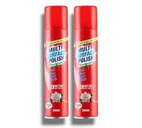W5 - Lidl | Multi-Surface Polish - Spring Fresh | For Wood Glass Metal Plastic | 2X Better Dust Pick-up | 300mL Each
