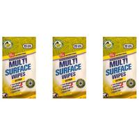 W5 Multi Surface Wipes, Citrus, 72 Large Biodegradable Wipes, Bleach Free