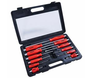 W5600 12PC HEAVY DUTY ENGINEERS MECHANICS SCREWDRIVER SET WITH HEX BOLSTERS