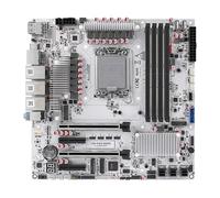 W680 12-Bay NAS Server M-ATX Motherboard(LGA1700, 12th/13th/14th Gen. Desktop Processor), 4* U-DIMM DDR5 MAX 4 * 32GB, 3* M.2 NVMe, 12* SATA 3.0, 10G RJ45, PCI-E x16, Type-C 10Gbps, 8K Display