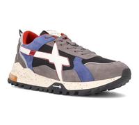 w6yz, Breeze 3-M Suede/Nylon, Men's Casual Fashion Sneaker, Grey Azure Black, 40 EU