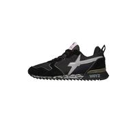 W6yz Jet M Technical Fabric Suede Navy Blue Trainers, Black, 40 EU