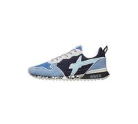W6yz Sneakers in Technical Fabric and Suede, Azure, 7 UK