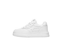 w6yz Xenia W. Trainers in Suede and Technical Fabric White, Ice White, White, red, 7 UK