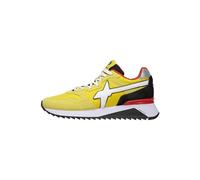 W6yz Yak-M.-Sneaker in Vegan Leather and Technical Fabric, Yellow Yellow, 11 UK