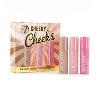 W7 Cheeky Cheeks Set - Liquid Blusher & Bronzer Trio - Radiant Glow