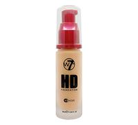 W7 | Foundation | HD Foundation - Honey | Light to Medium Coverage, Lightweight and Long Lasting