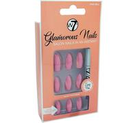 W7 Glamorous Nails Pink Bell - 24 pcs