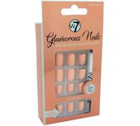 W7 Glamorous Nails White Peach - 24 pcs