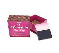 W7 Honolulu Sun-Rays Bronzing Powder - Pressed Powder Shimmer Bronzer - Contouring & Highlighting Vegan Makeup