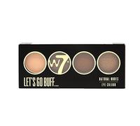 W7 Let's Go 4 Colour Palette Shades Make Up Cosmetic Eyeshadow Eye Shadow Kit - Let's Go Buff