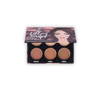 W7 Lift & Sculpt Cream Contour Kit - Concealing, Highlighting & Contouring Makeup Palette - Step-by-Step Instructions Included